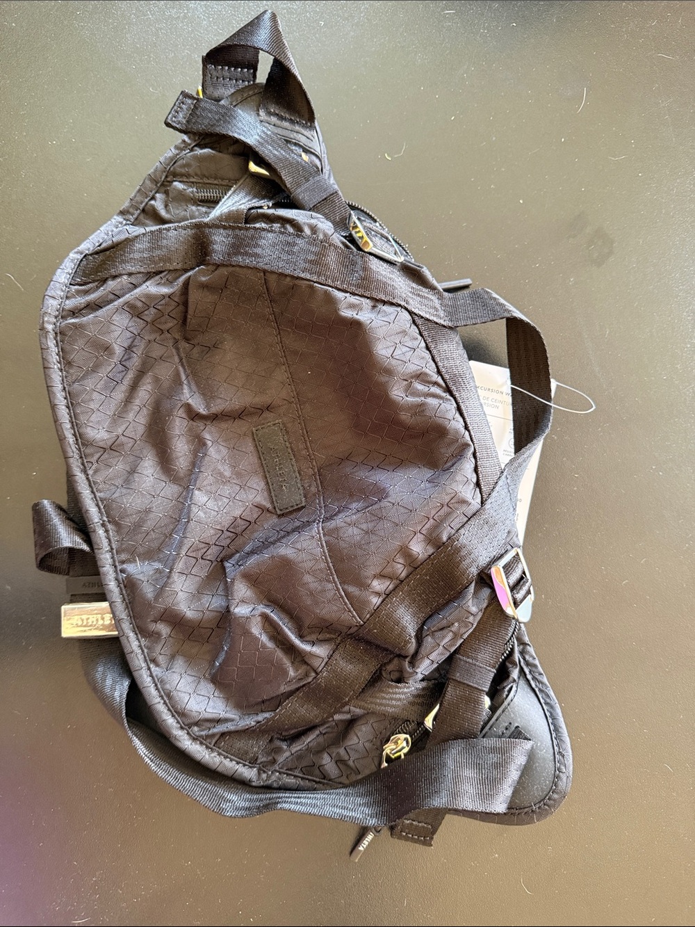 Athleta Excursion Waistbag Black Travel Waist Sling Bag - Picture 6 of 9